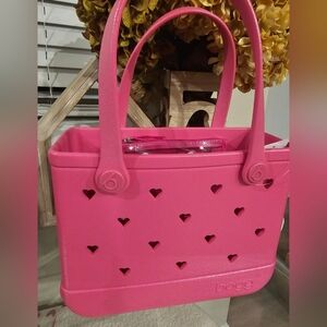 Bitty Bogg Bag - Limited Edition, Pink Shimmer Hearts